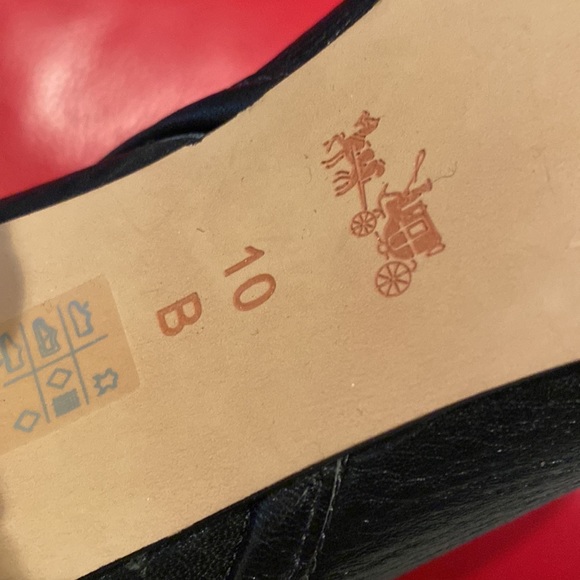 Coach Calf High Quality Leather Logo Booties Never Used - Picture 8 of 12